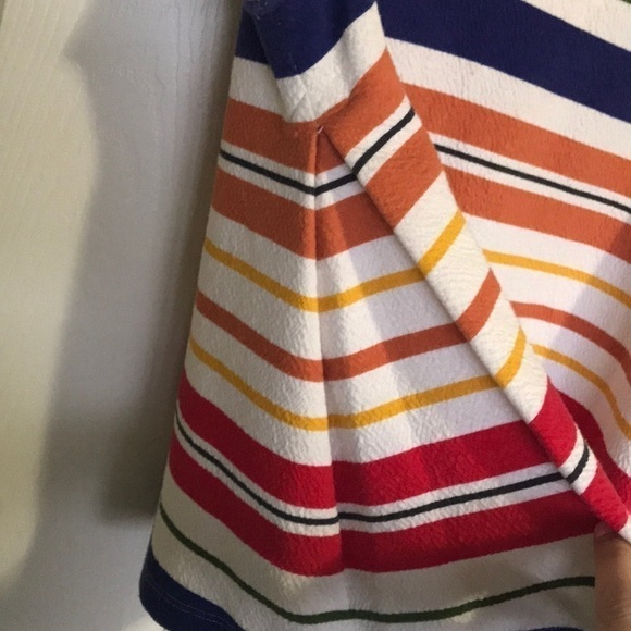 Anthro rainbow striped side pleat tank - Picture 3 of 5